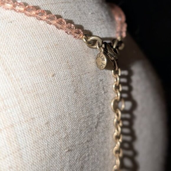 J. Crew Pastel Beaded Long Drop Adjustable Fluorescent Tassel Pendant Necklace - Picture 3 of 4